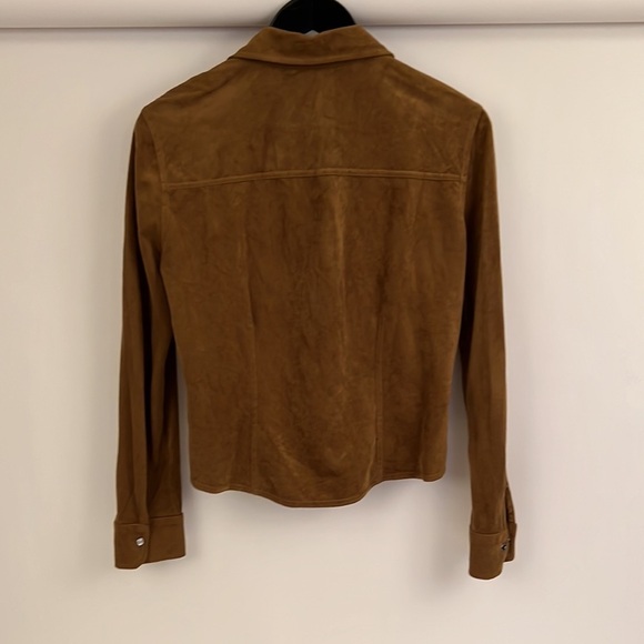 Unbranded Brown Pearl Colored‎ Buttons Long Sleeve Shirt - Picture 3 of 5